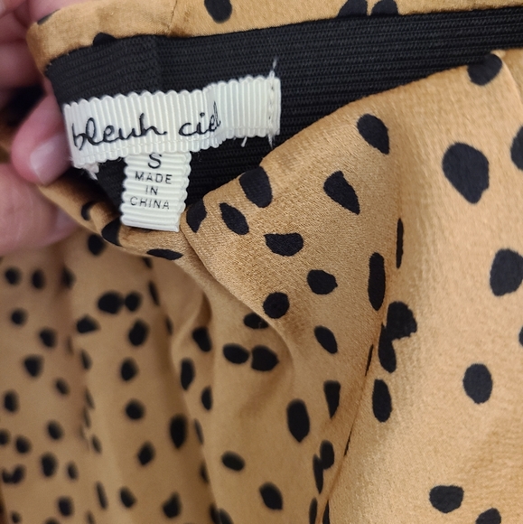 Bleuh Ciel Cheetah Print Slip Midi Skirt - Picture 2 of 3